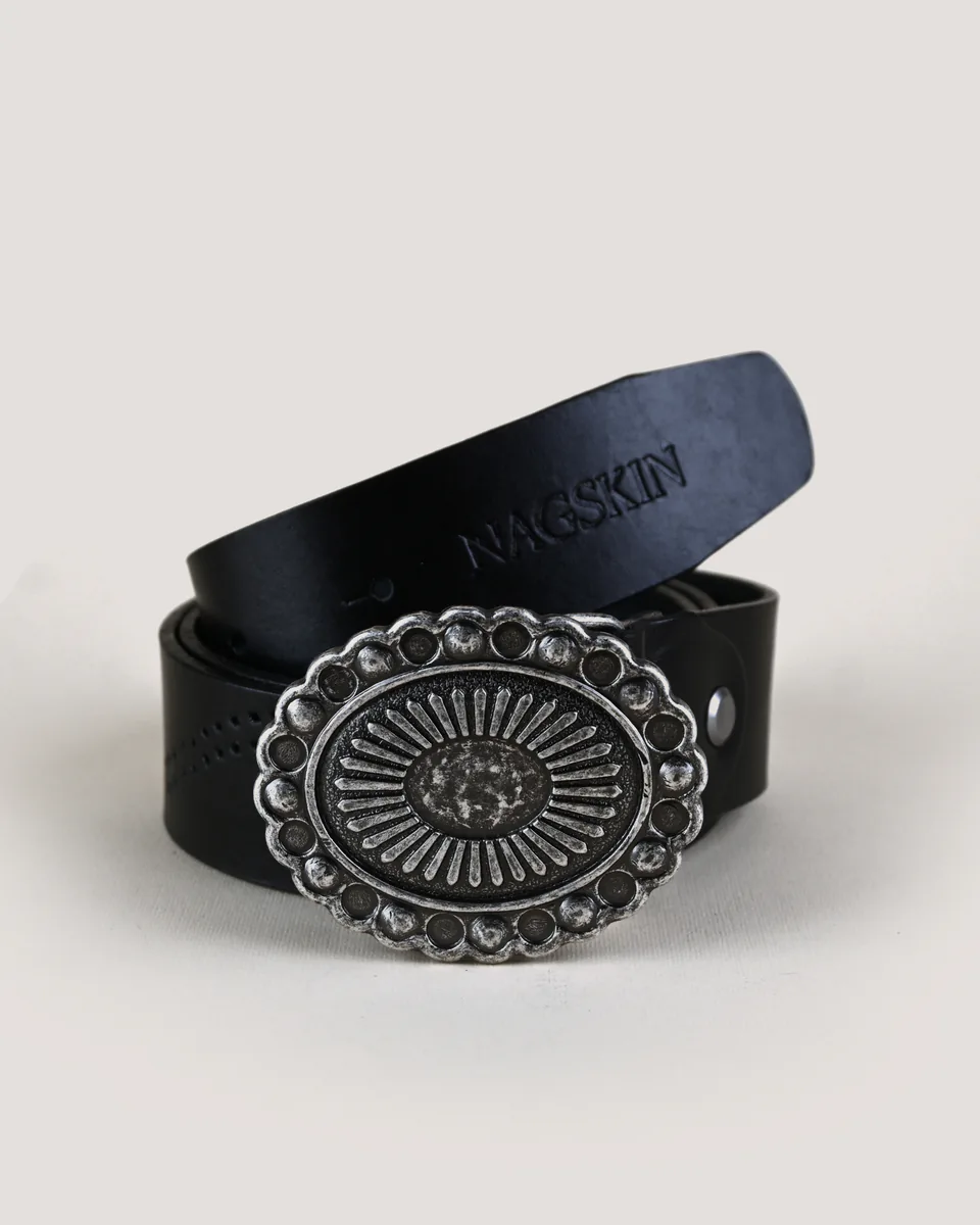 NAGSKIN belt and ornate buckle detail