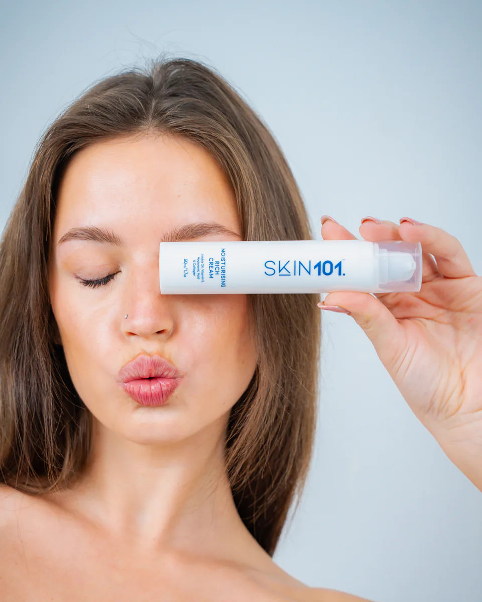 Skin101 model-led product photography