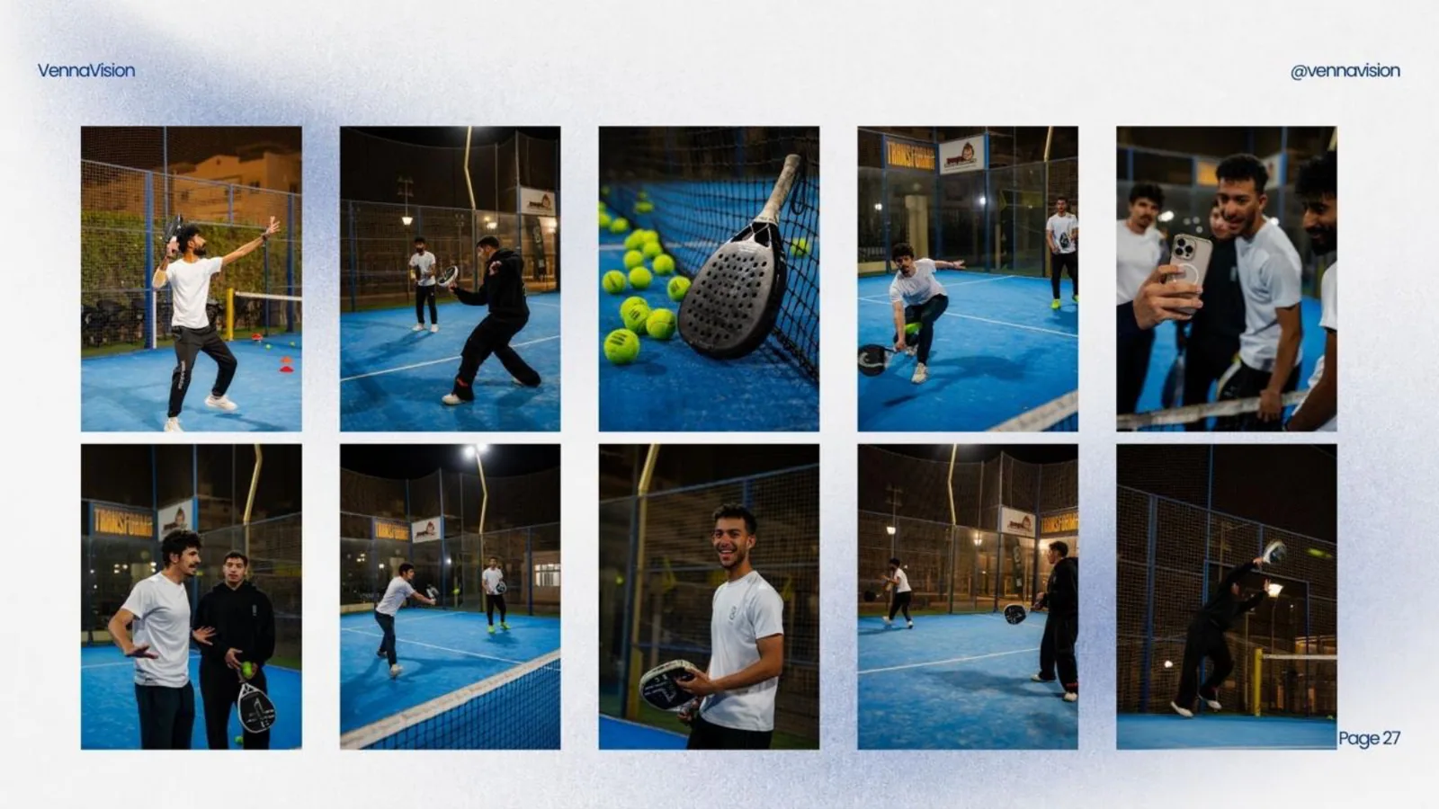 On-court photography for 88 Padel Academy