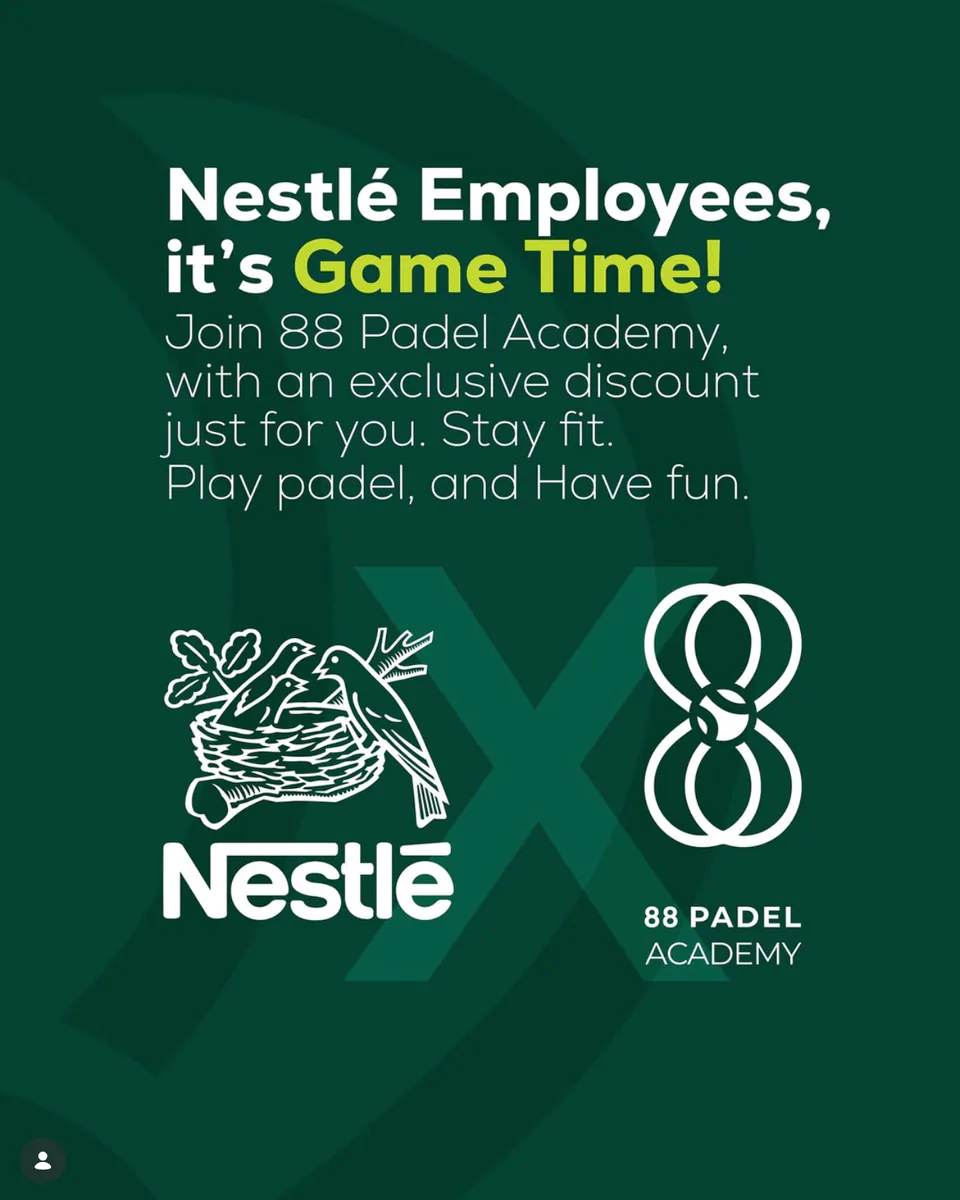 88 Padel Academy membership offer artwork