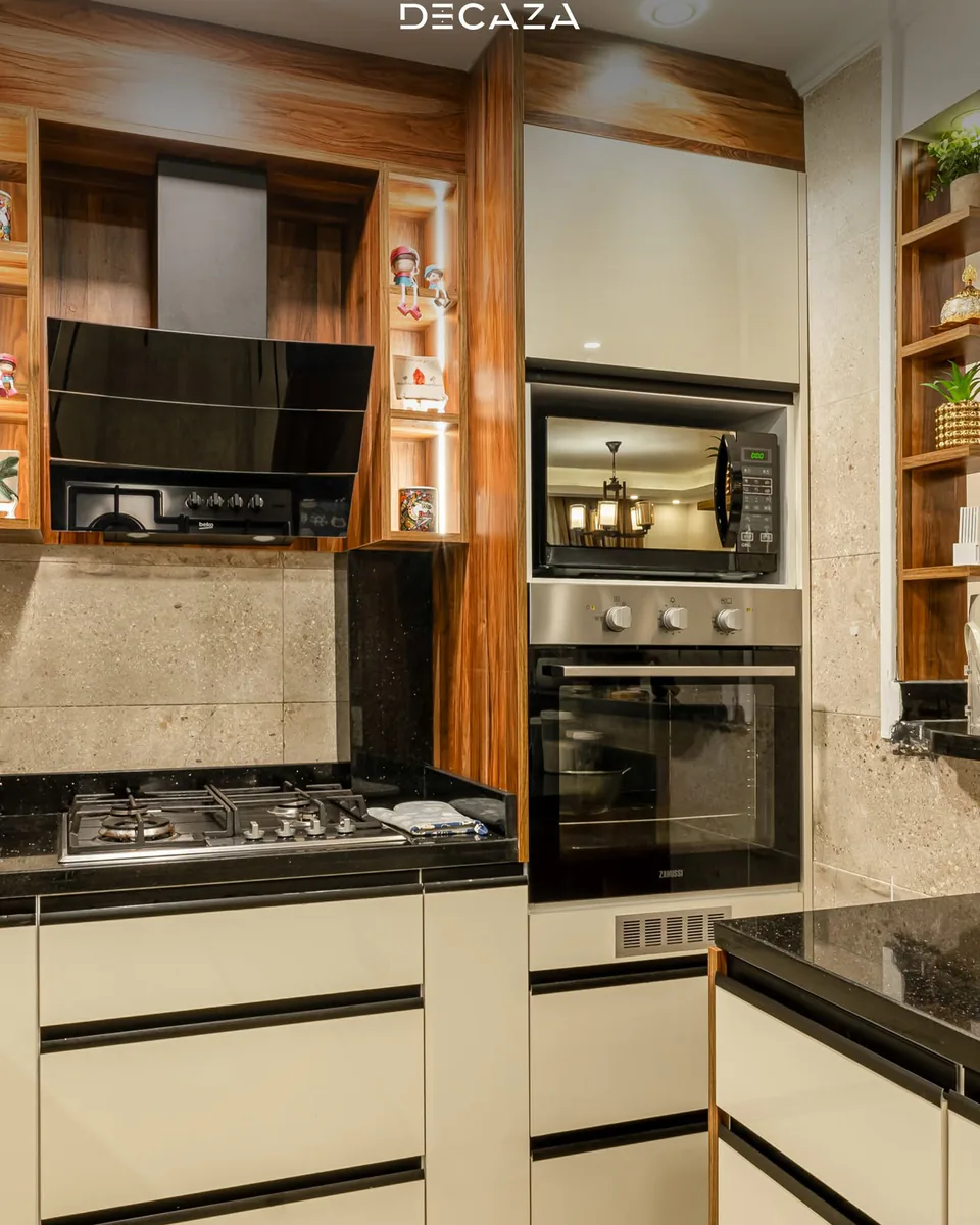 Decaza April installation appliance and cabinet detail