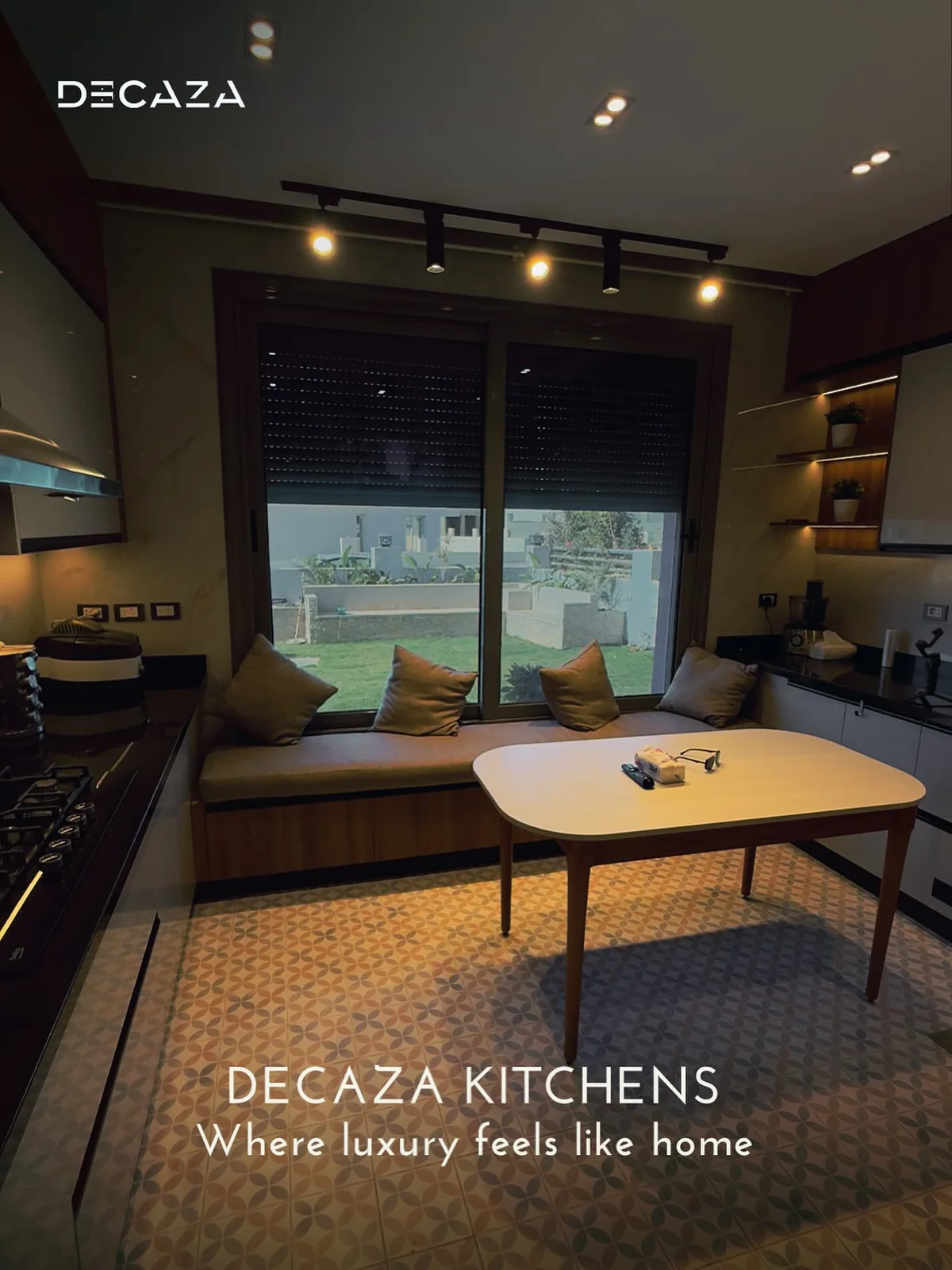 Decaza social campaign visual: Where luxury feels like home