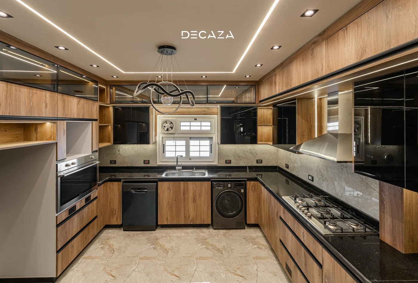 Decaza corner kitchen installation