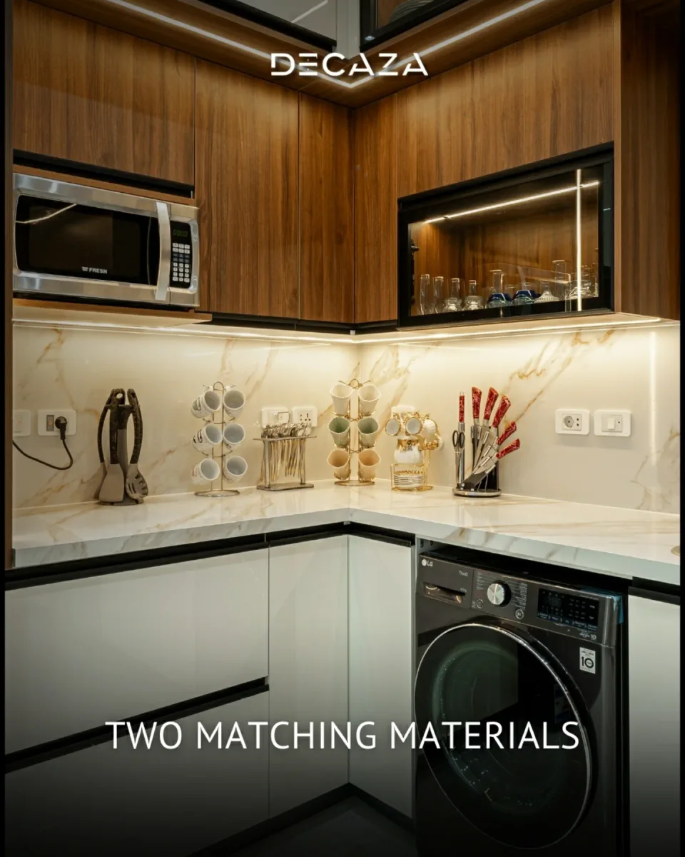 Integrated dark appliances in a Decaza kitchen