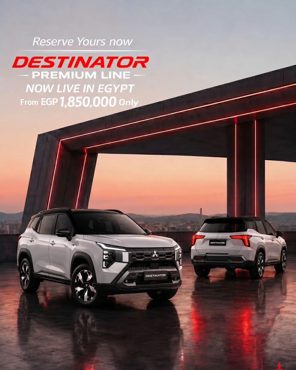 Mitsubishi Destination vehicle-range campaign visual