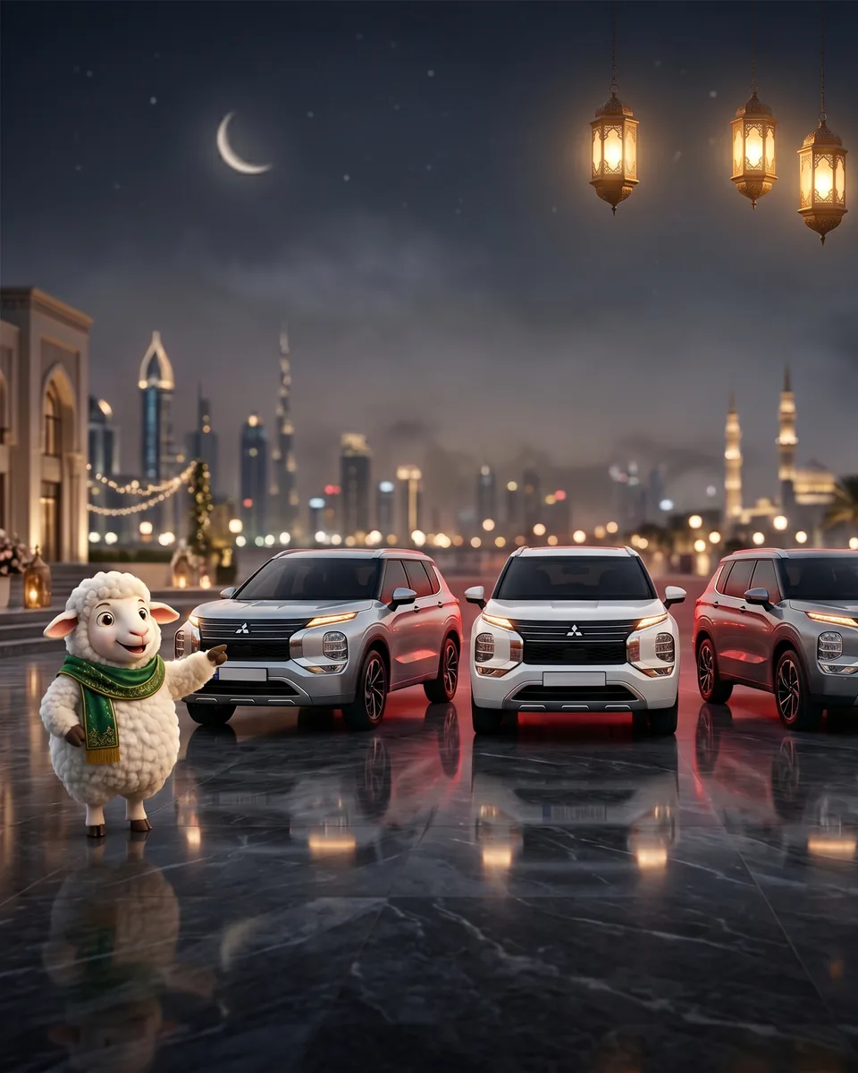 Mitsubishi Eid social campaign vehicle range