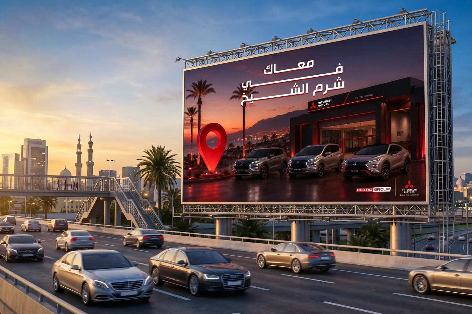 Petro Group and Mitsubishi Motors outdoor campaign presentation