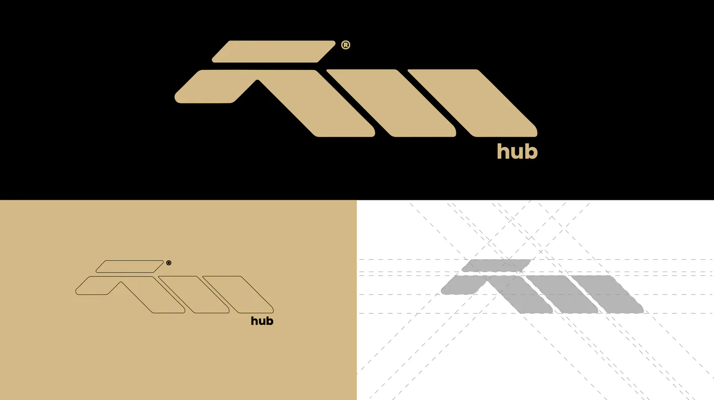RM Hub geometric logo mark